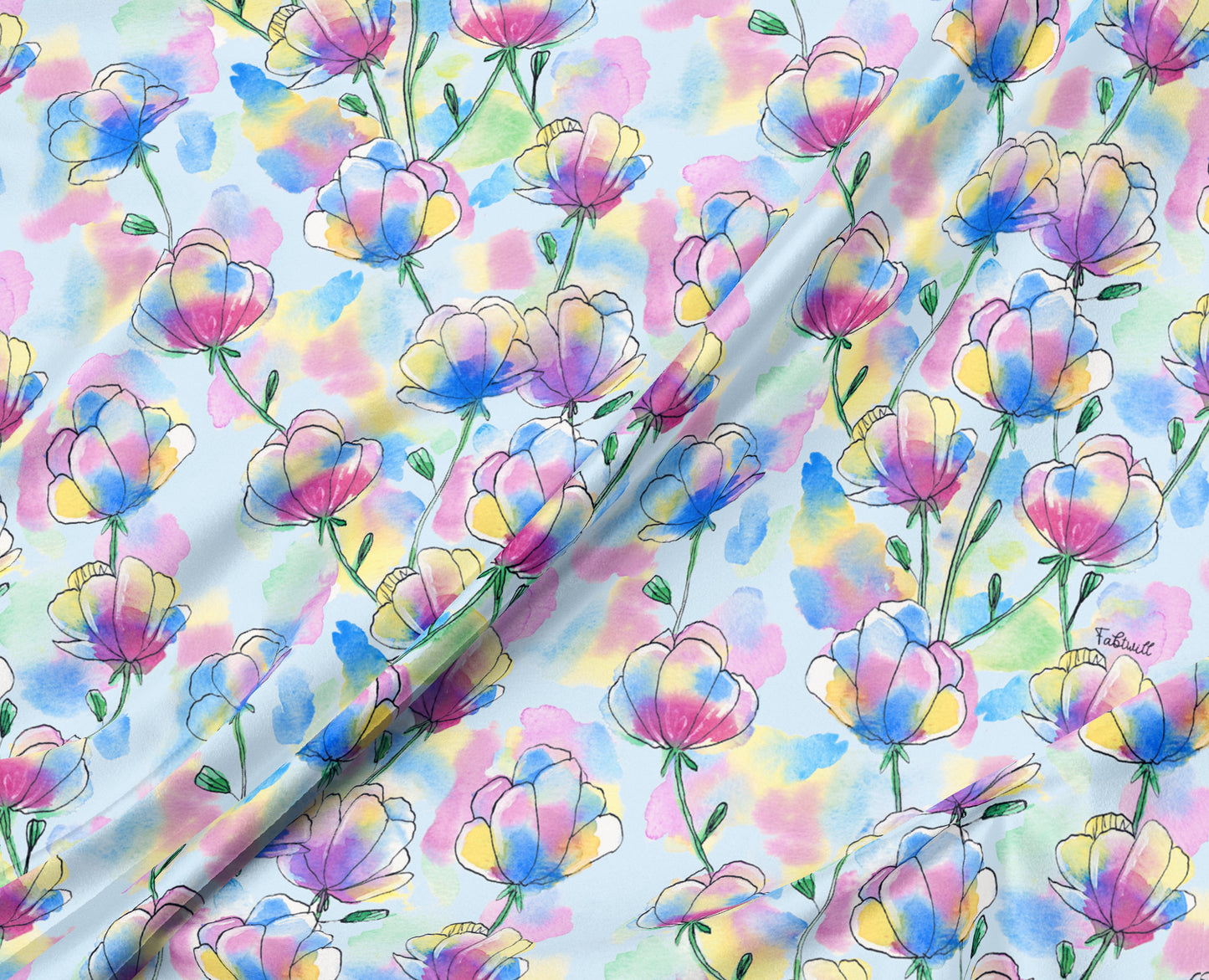 Floral Bliss - Blue