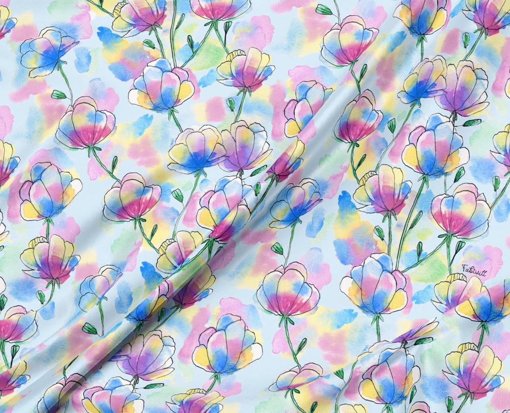 Floral Bliss - Blue