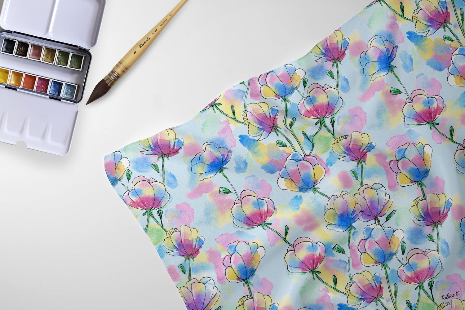Watercolor Fabric Collection